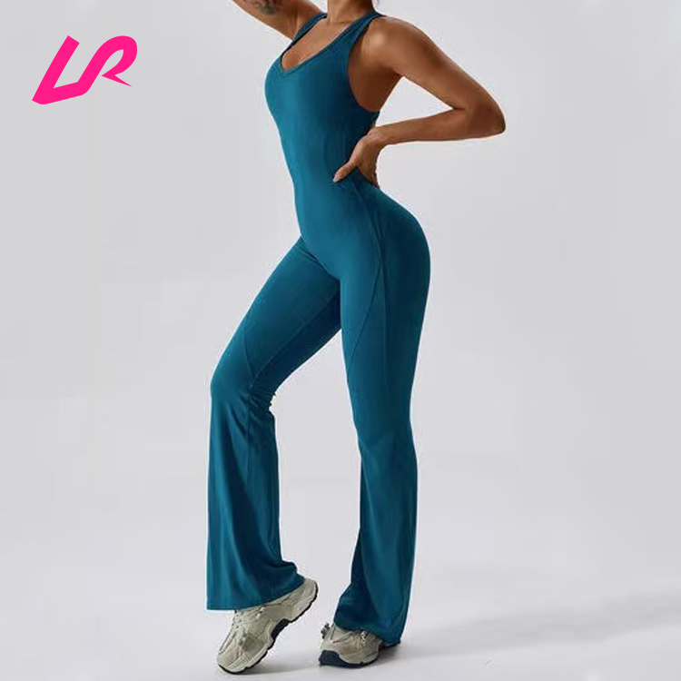 flare workout jumpsuit